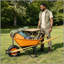 Chariot à deux roues en acier pour jardin vert 15 pouces-129224148