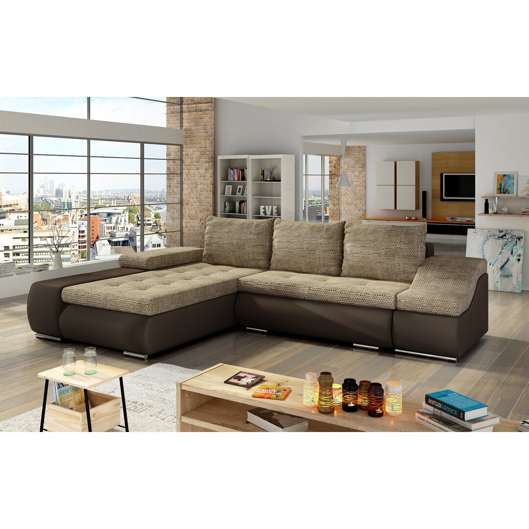 Ecksofa Gilbreath mit Bettfunktion