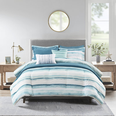 8 pièces pour chambre à coucher - bleu tempête, édredon couleurs, courtepointe, courtepointe 8 pièces et édredon 8 pièces, très grand / très grand sarcelle