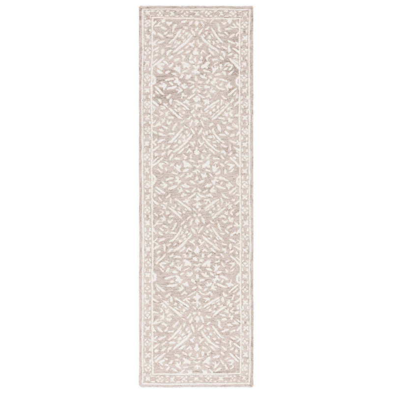 Olivier Lauren Ralph Lauren Hand Tufted Wool & Cotton Damask Rug, Runner 2'3" x 8'