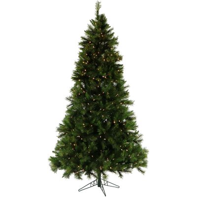 Pennsylvania 7.5' Green Pine Artificial Christmas Tree with 550 Clear/White Lights -  Christmas Time, CT-PA075-LED