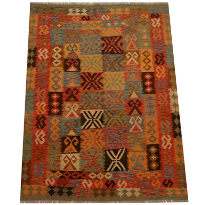 Tapis brun tissé à la main Azpeitia