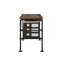 Bureau en chêne et finition noire pour salon, bureau à domicile