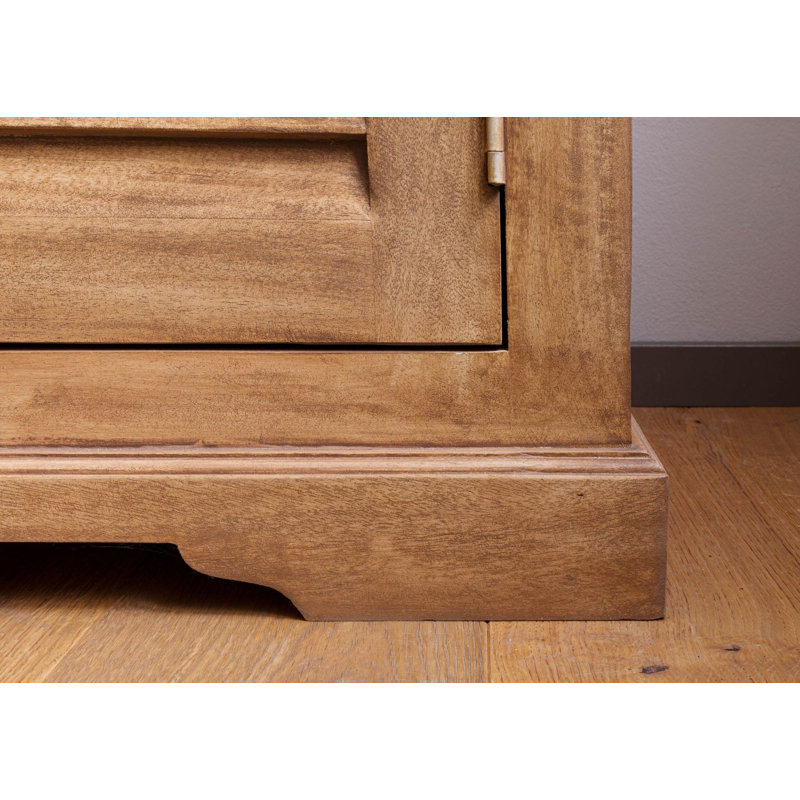 Toulouse 160cm Solid Wood Sideboard, Beige Oiled