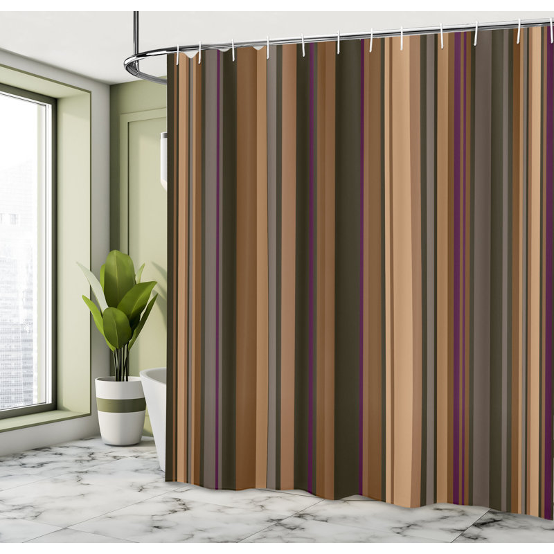 Becca Shower Curtain with Hooks Included, 70" H x 69" W