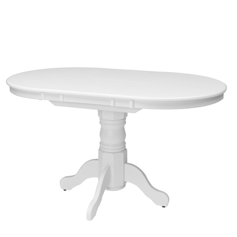 Pico Extendable Oval Dining Table, White