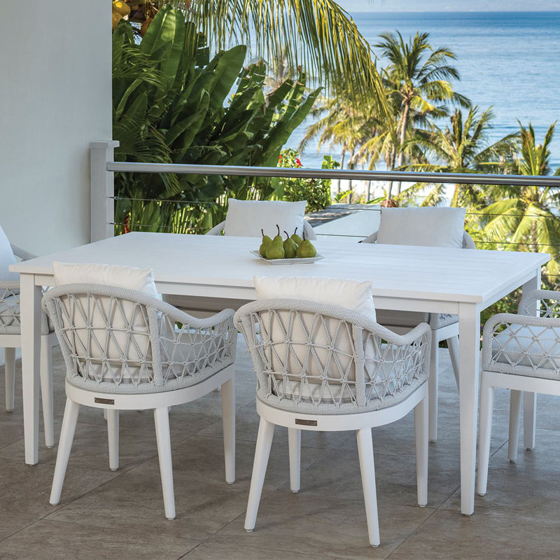 Tribeca Outdoor Dining Table, White