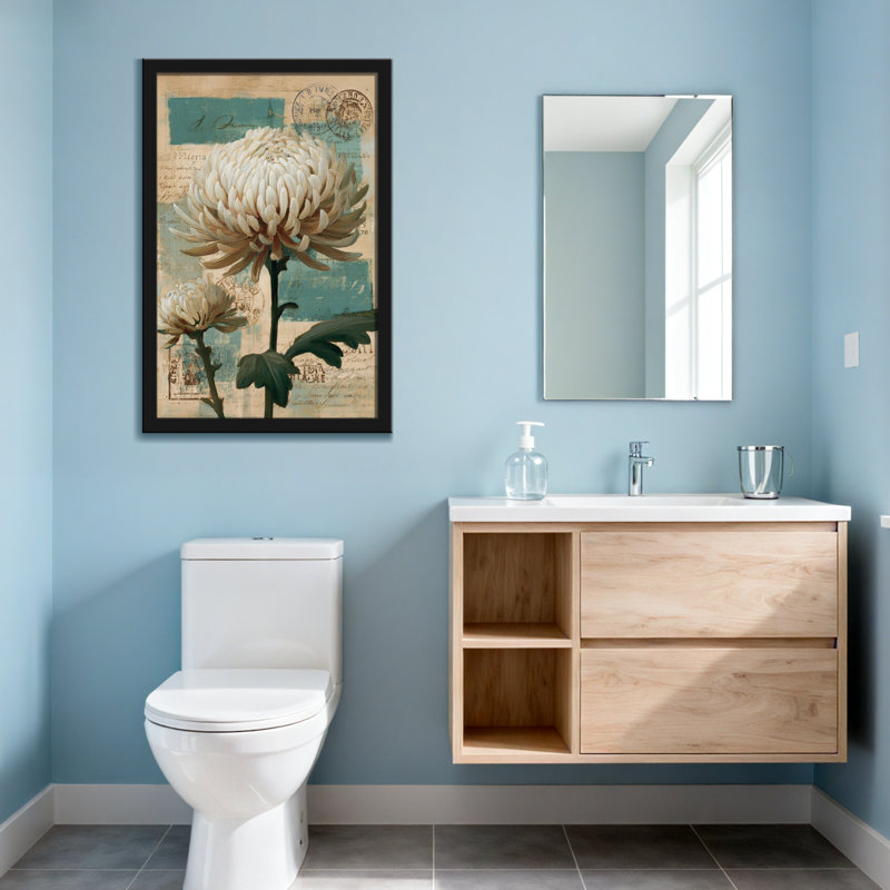 Plantes et fleurs, art floral rétro, Toile tendue, Ne s’applique pas, H 24 po x l 16 po
