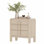 Buffet Mid-Century 31,5 "en bois avec rangement, crédence moderne avec tiroirs pour cuisine, salon et salle à manger