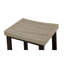 Ensemble de table à hauteur de comptoir 5 pièces 5 pièces Design gris et noir