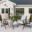 Asfand Rocking Patio Lounge Chairs with Cushions