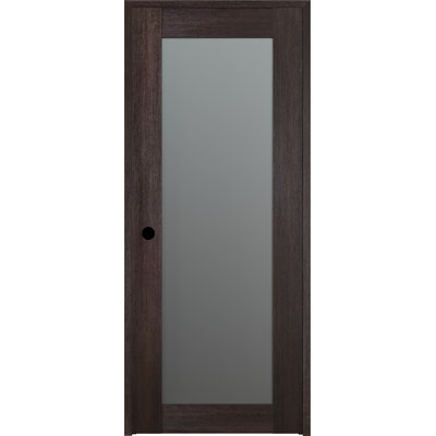 Porte standard préfinie en bois manufacturé et en verre Avon 207