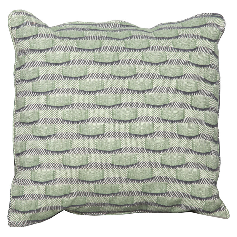 Square Pillow Cover and Insert, Grass, 22" x 22", Natural Fiber