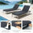 72" X 23.6" Outdoor Chaise Lounge Cushion Set Of 2, Tri-Fold Replacement Cushions For Patio Furniture-823197506