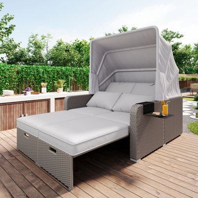 130cm Wide Straight Steel Patio Daybed