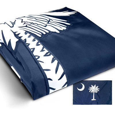 Drapeau de la Caroline du Sud brodé Anley EverStrong Series 36 po x H 60 po