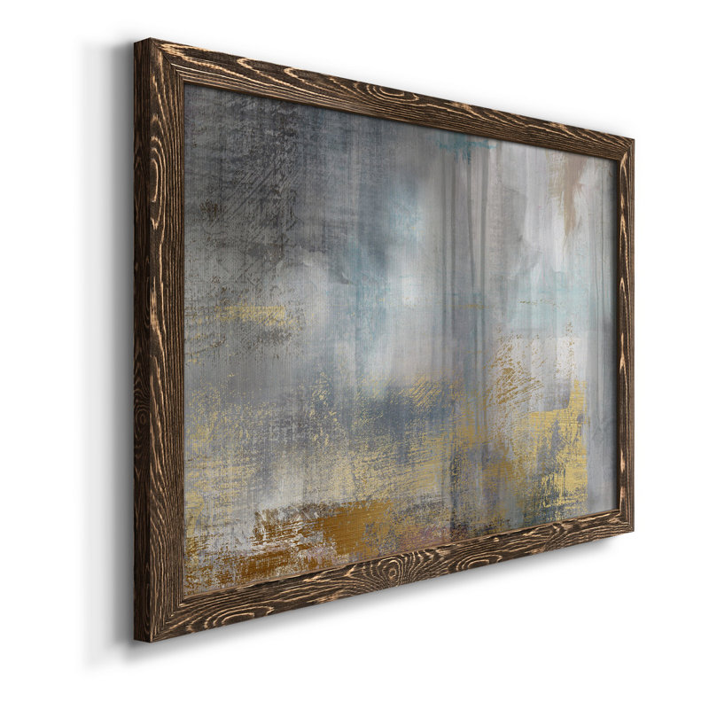 «Misty Sky II Revisit», peinture sur toile encadrée, Noyer, H 31 po x l 44 po x P 1 po