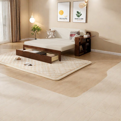 Lits grand format peu encombrants avec fabrication en bois, conception multifonctionnelle moderne pour la maison