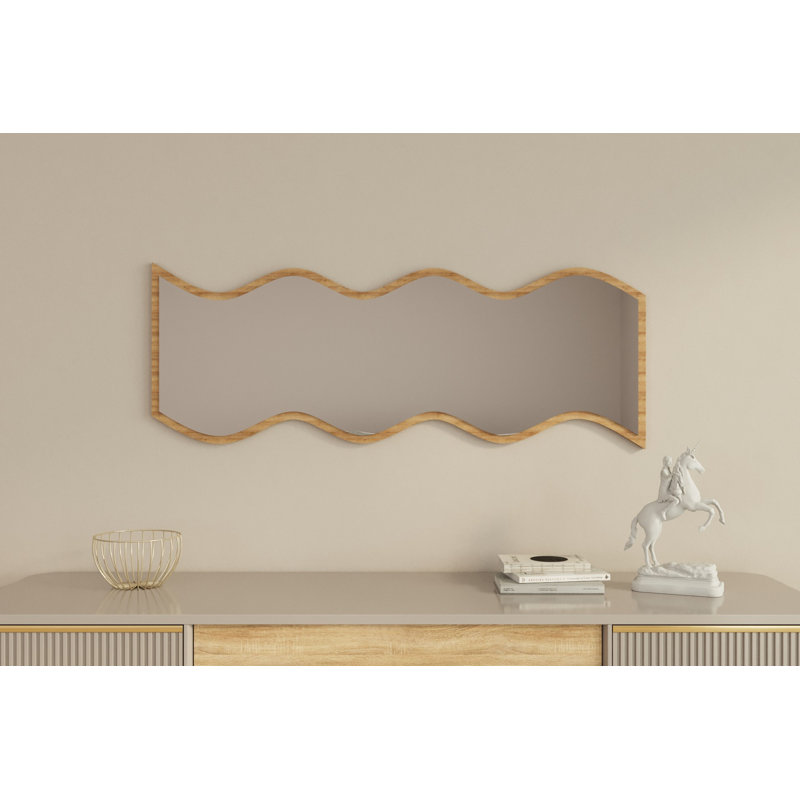 Bisou Novelty Wall Mirror, Gold