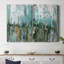 Toile tendue abstraite turquoise I-Premium Gallery - prête à être accrochée