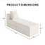 Canapé modulaire en velours 26,7 po Boneless-1084527440