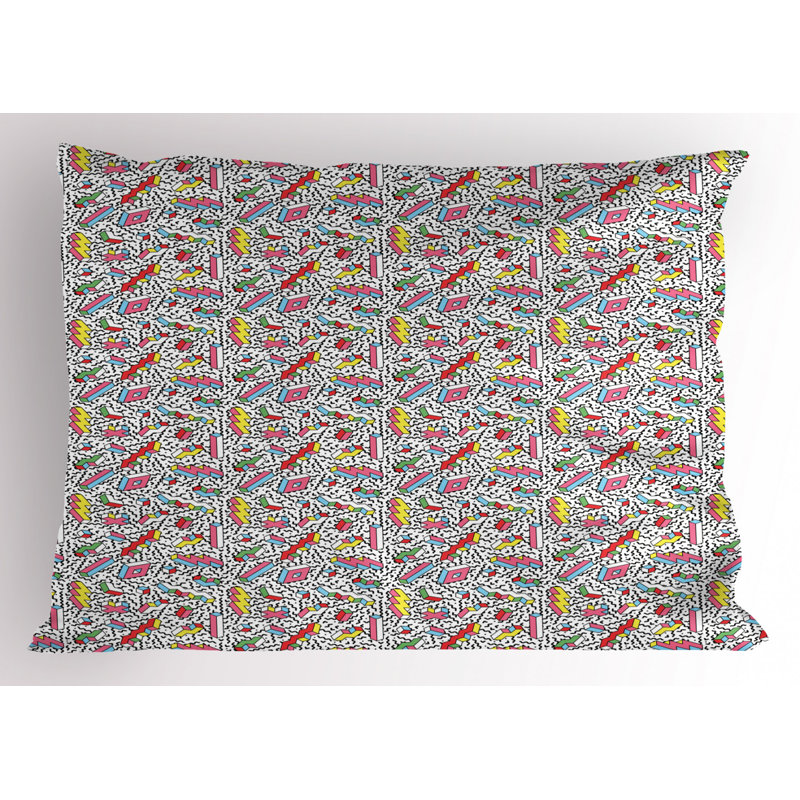 Funky Polyester Sham Set, Twin