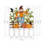 Piquet de jardin 41,5 po H 41,5 po