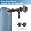 Tringle à rideaux simple 0,75 po Waldo-1098610754-1098610764