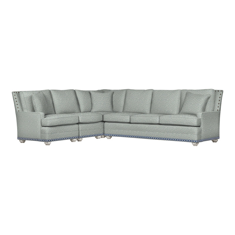 American Bungalow 4-Piece Riverside L-Sectional, Yes, Casa Blanca, Tuck Water