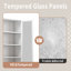 Armoire de cuisine en métal, grand rangement avec 5 tablettes réglables