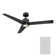 54" Lotus 3 - Blade Outdoor Smart Ceiling Fan with Remote Control and LED Light Kit Included, Works With Alexa and iOS or Android App
