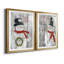 «Let It Snow Snowman», ensemble de 2 reproductions d'art textuel-1016338822-1016338824-1016245519