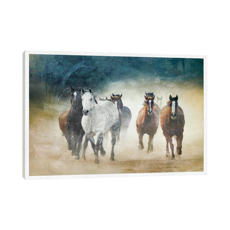 Dust Devils by Wendy Caro - Print on Canvas, White Framed, 101.6 cm H x 66.04 cm W