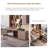 Modern Light Luxury L-Shaped Desk with Glass Top, Home Office Desk, Vanity Table-956869101