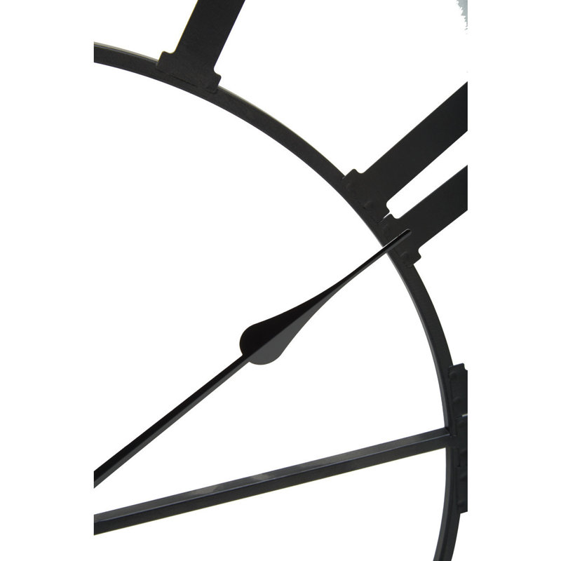 Exline Metal Wall Clock, Black