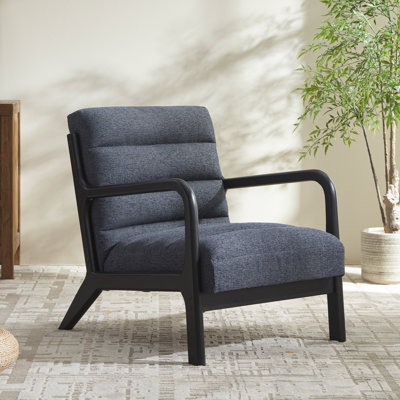 Chaise avec accoudoirs en bois massif Zoné