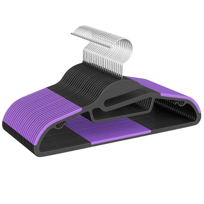 Cintre standard en plastique anti-dérapant Nikhol pour costume / manteau / robe / chandail (lot de 50)