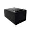 Coffre en acier noir mat avec accès rapide pour les grands objets - 11,66 po Profondeur, poids de 8,33 lb, largeur de 8,96 po, hauteur de rangement de 7,11 po