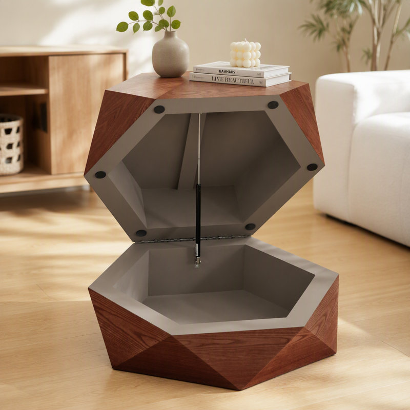 Table basse 36,61 po, Brun
