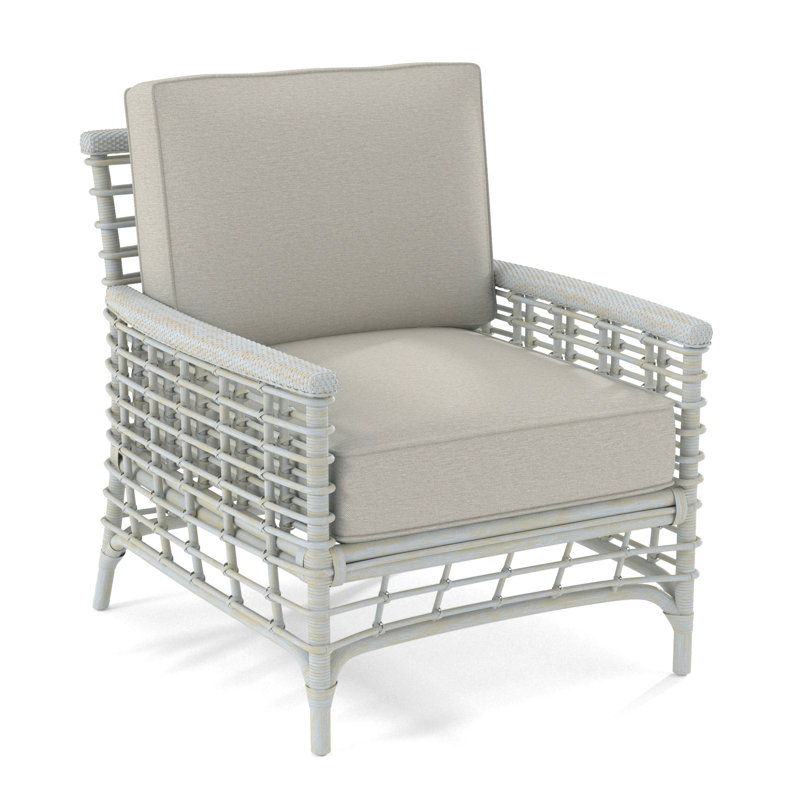Fauteuil de Luca, Tissu performance blanc 0851-94, Bisque