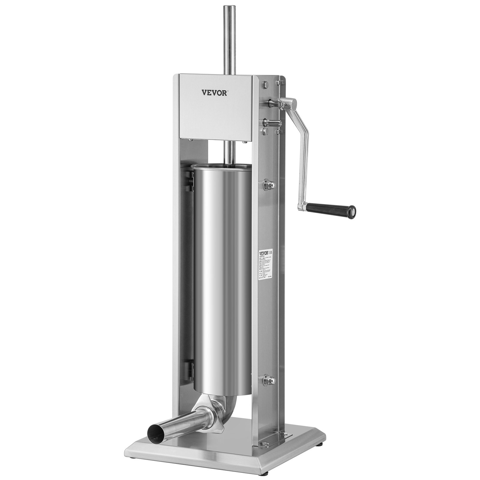 VEVOR 7 L Sausage Stuffer Machine 15 lb. Manual Sausage Maker with