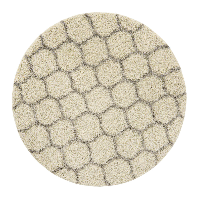Geometric Indoor Rug, Round 6'