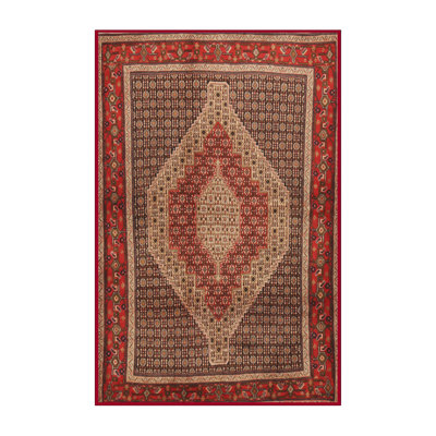 Tapis oriental rouge / beige
