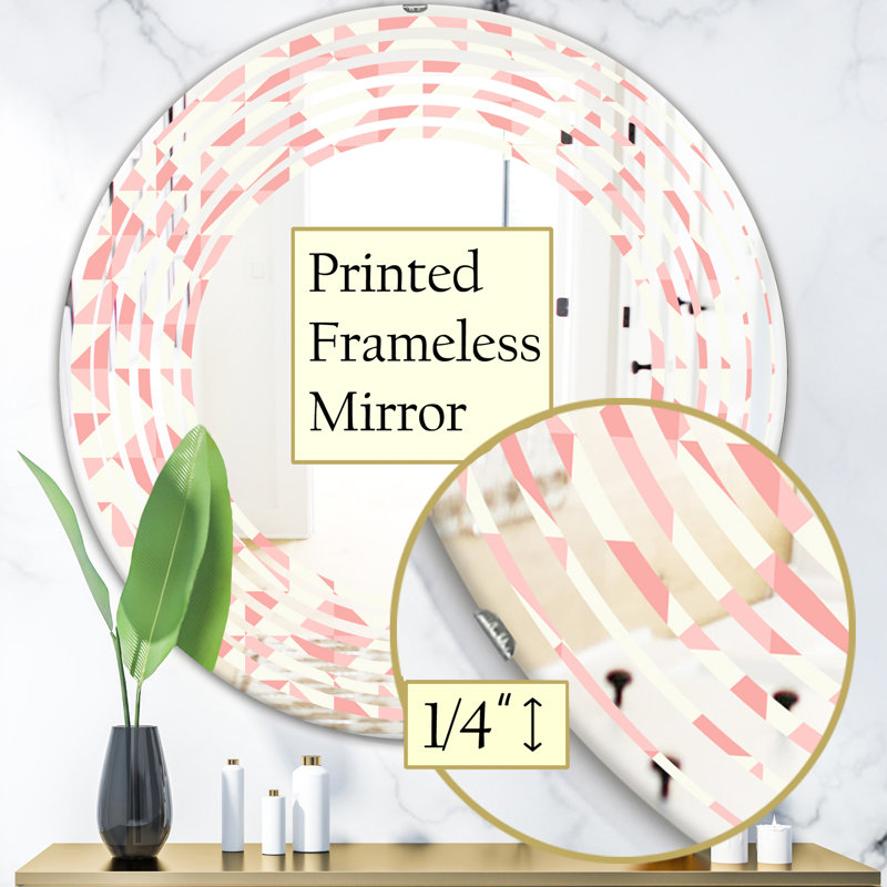 Miroir mural Wave, H 23,6 po x l 23,6 po