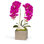 Orchid Floral Arrangement in Planter with Quartz