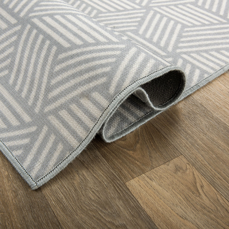 Tapis intérieur / extérieur en nylon tissé à la machine Lathisa, Rectangle 5 pi x 7 pi