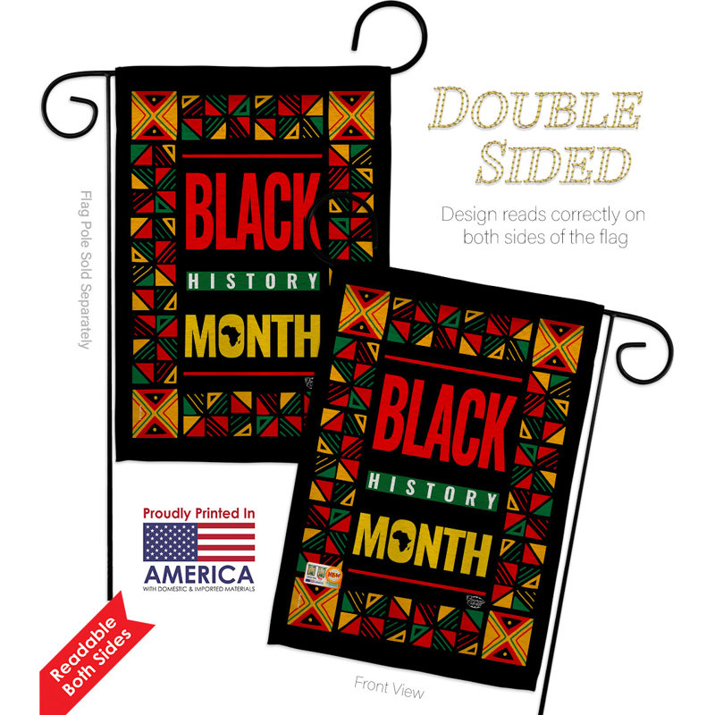 Double Sided 18.5 in. H x 13 in. W Polyester Flag set