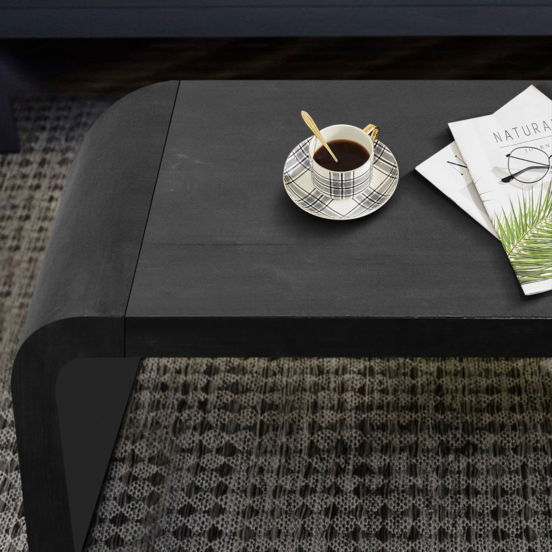 Table basse vintage Gerald, Noir