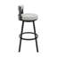 Tabouret de bar à hauteur de comptoir en acier inoxydable et pivotant Kevontae-454235637-454235634