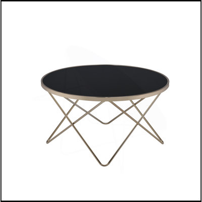 Table basse en verre noir